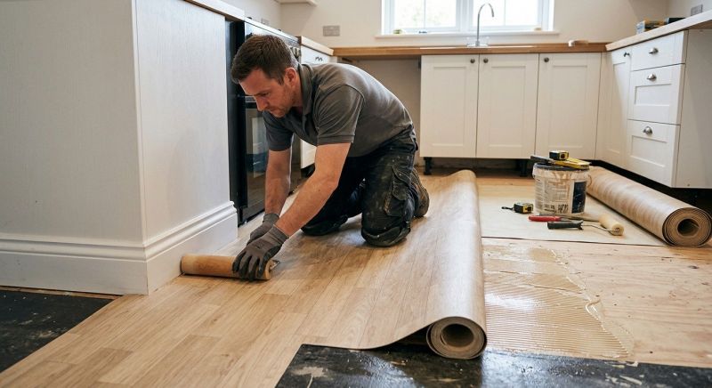Sheet Linoleum Installation in Sandy Spring, MD