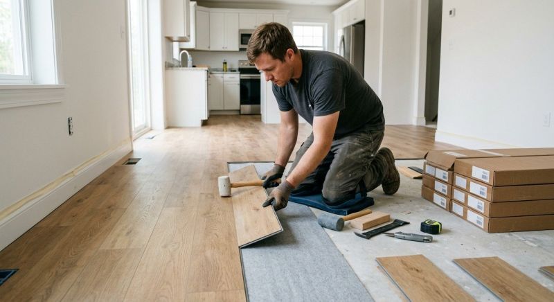 Vinyl Plank Floor Installation in Frederick, MD