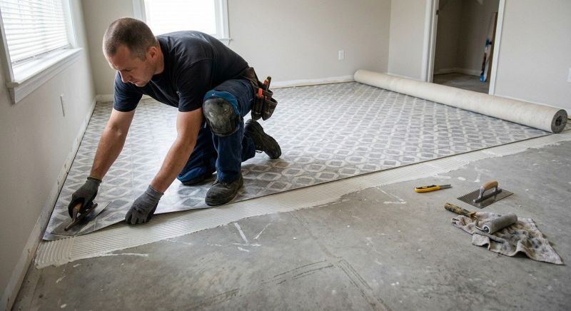Sheet Flooring Installation
